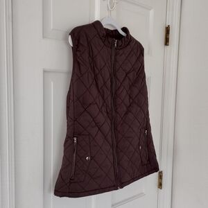 Quilted Brown Vest